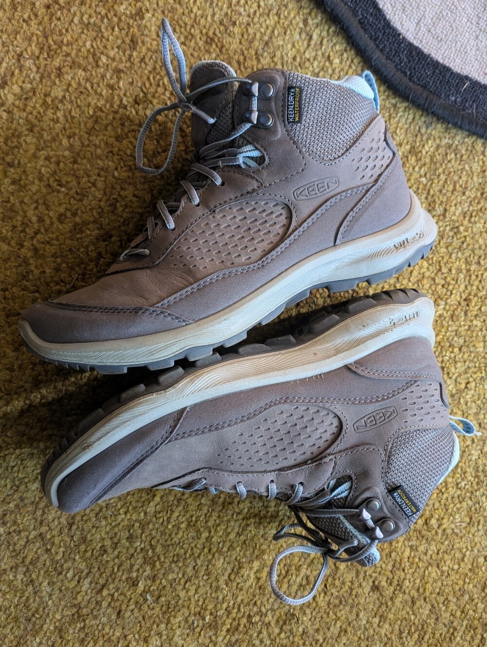 Keen terradora explorer waterproof hiking boot women Sz 7 M steel grey clear sky - Picture 8 of 13